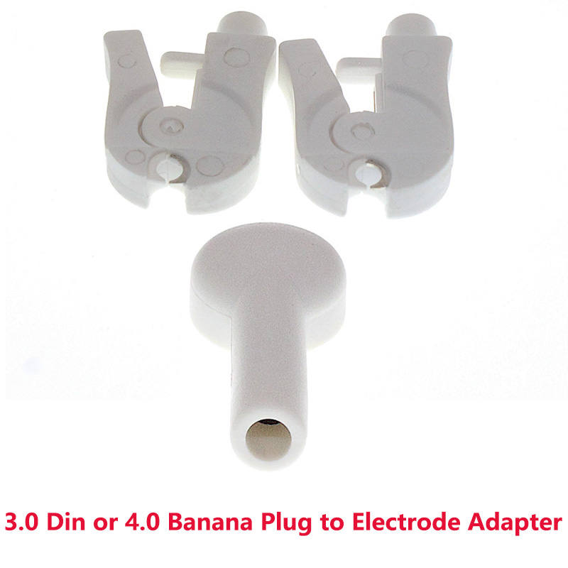Useful Tech Accessories - ECG ekkg สายไฟตะกั่วขั้วต่อสายสแน็ปหรือคลิปเชื่อมต่ออิเล็กโทรดใช้สำหรับปลั๊กกล้วยขนาด3.0มม. 4.0มม. 5ชิ้น/ถุง