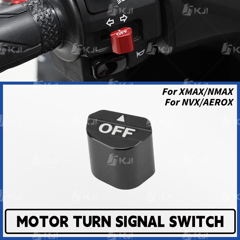 Nmax Tech Max Accessories - สําหรับ Yamaha XMAX/NMAX/NVX/AEROX 300/250/160/155/125/TECH MAX/TURBO/NEO ไฟเลี้ยวปุ่มสวิทช์ฝาครอบอุปกรณ์เสริม
