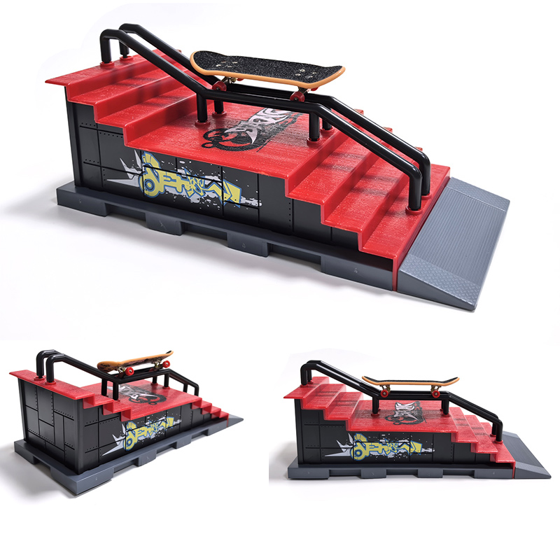 Tech Deck Accessories - ชุดประกอบฉากสเก็ตบอร์ดนิ้วมือ DIY ชุดอุปกรณ์สเก็ตพาร์ค ทางลาด ของเล่นเทคเด็ค ของเล่นแปลกใหม่