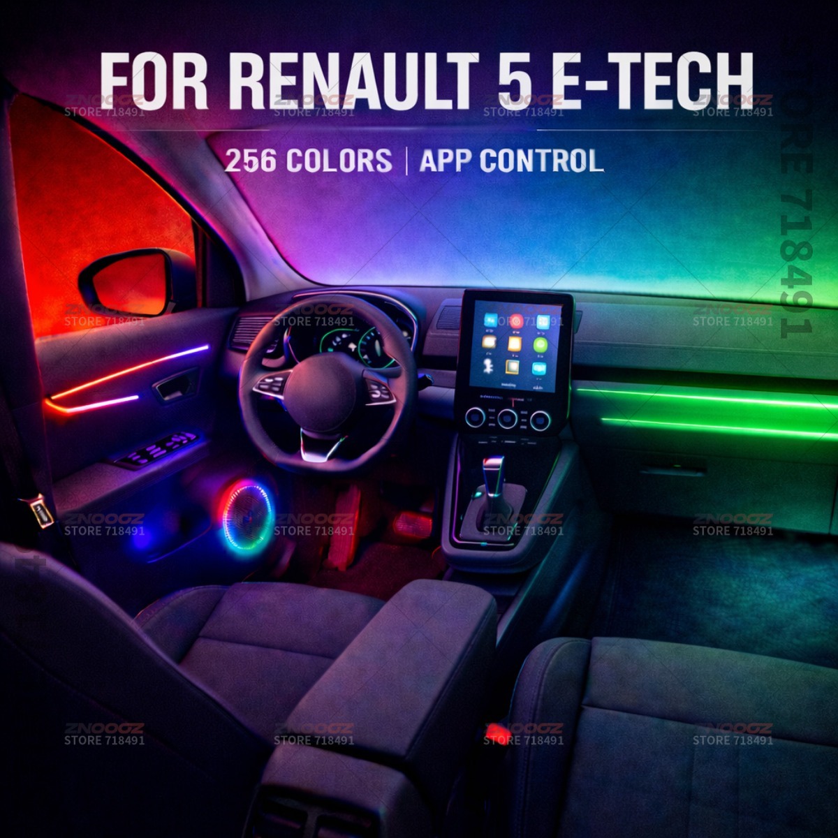 ไฟตกแต่งภายในรถยนต์ RGB 22in1  - Tech Accessories Renault บทวิจารณ์และราคา