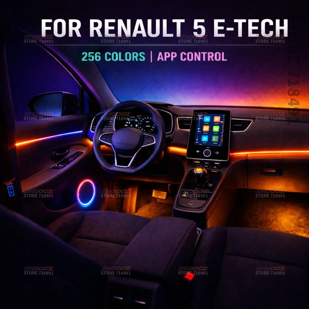 ไฟตกแต่งภายในรถยนต์ RGB 22in1  - Tech Accessories Renault บทวิจารณ์และราคา